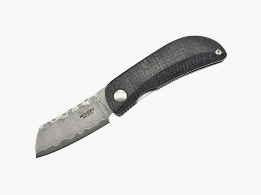 Mcusta MC-211D Petit kleines Taschenmesser aus Damast mit rote und schwarze Griffschalen
