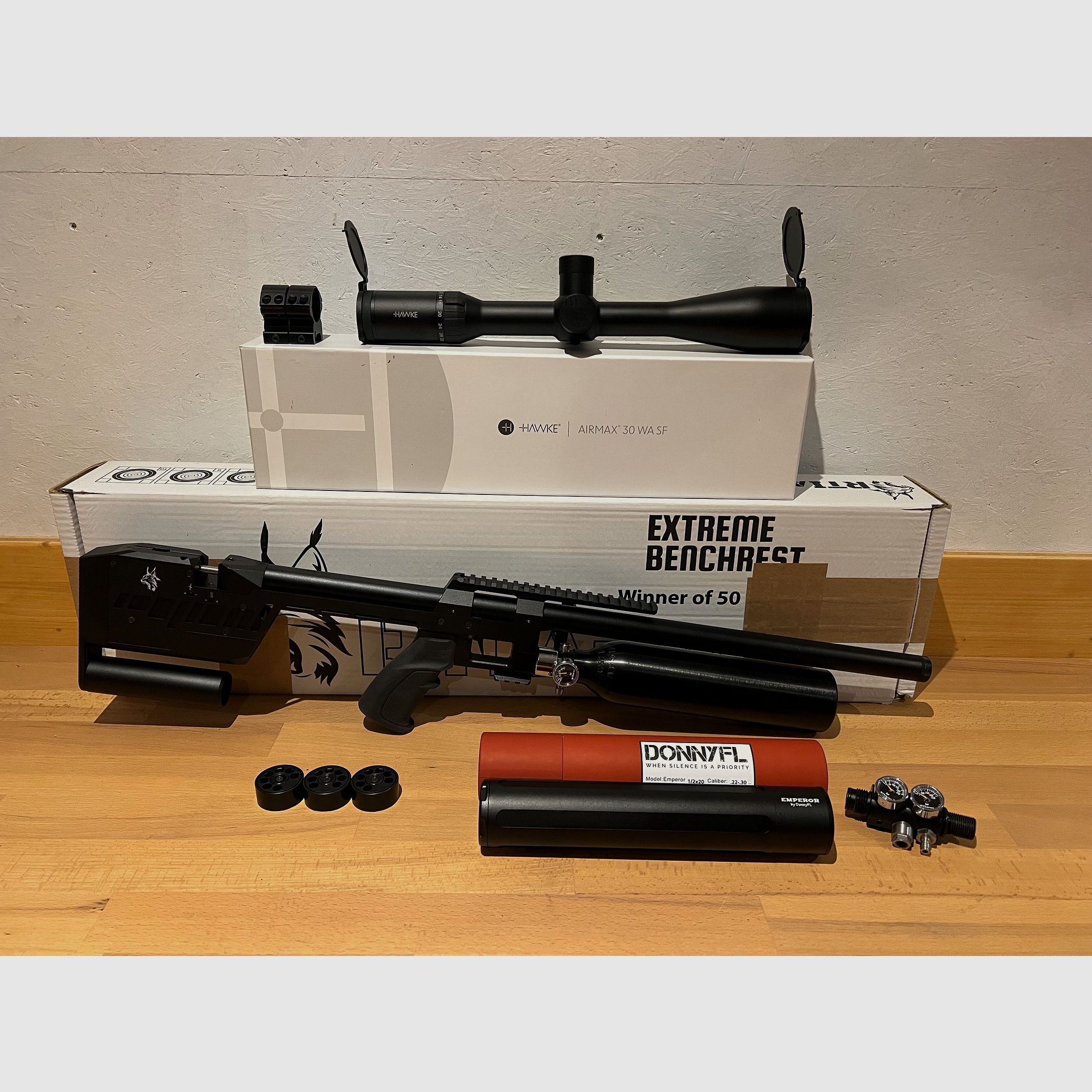 Fusil à air RTI Prophet II Cal30/7,62 EDgun Diana JSB Diabolos
