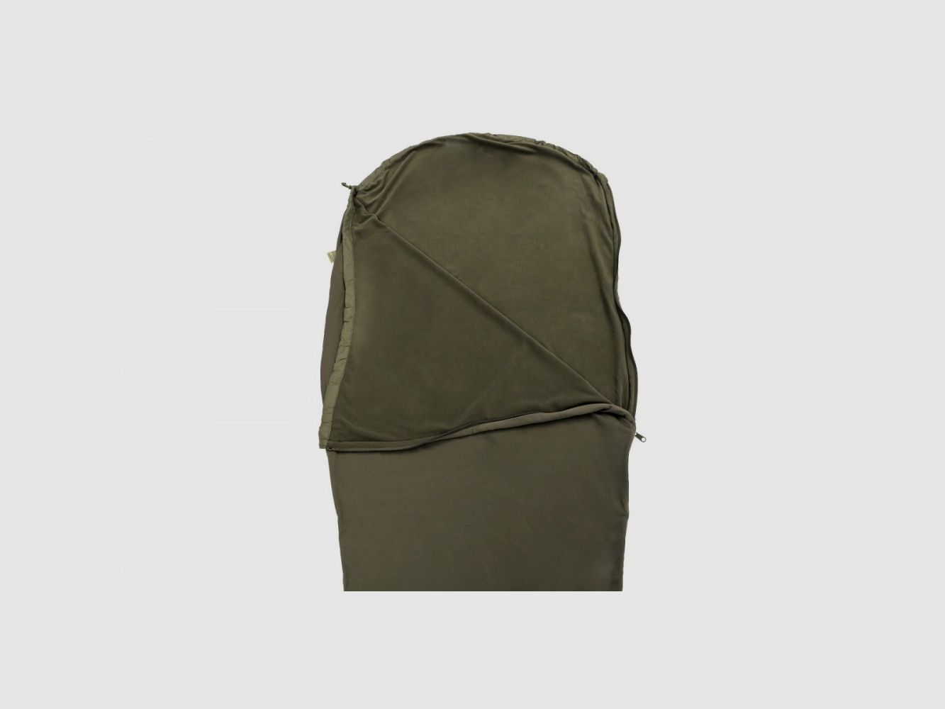 Carinthia Grizzly olive zip left olive