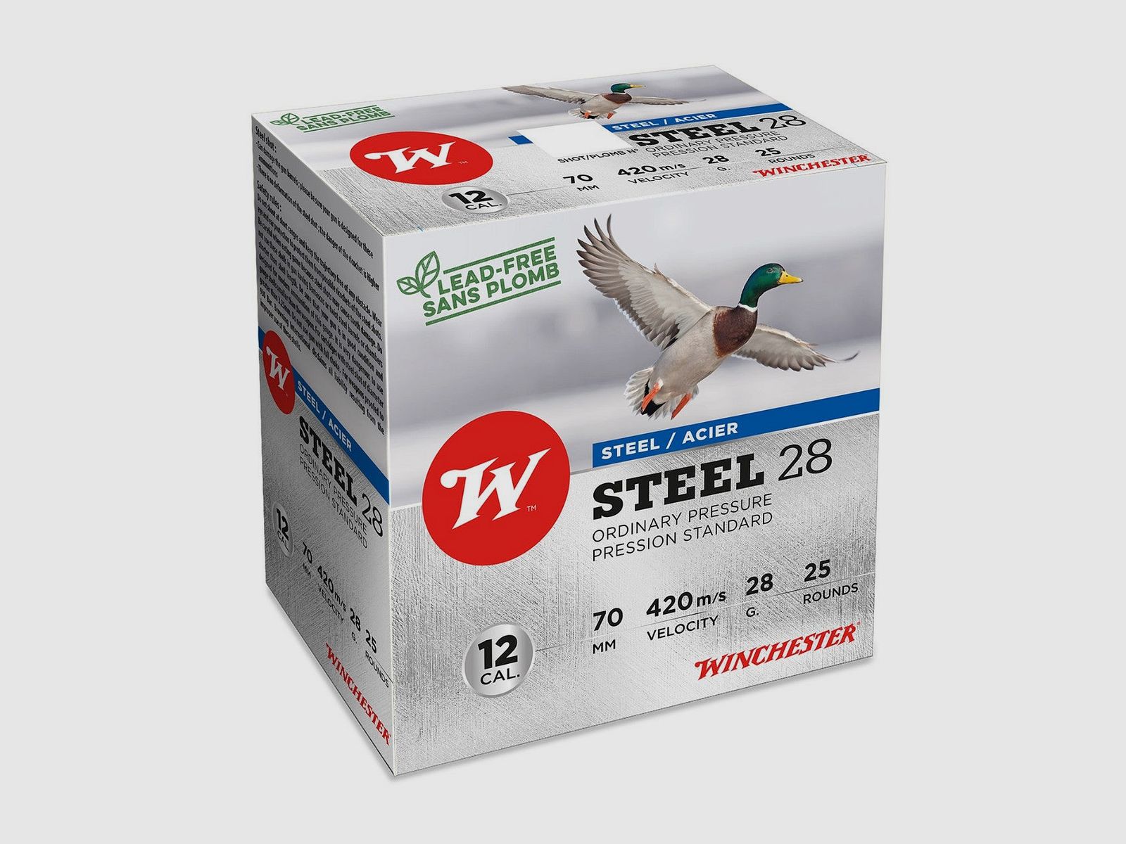 Winchester Steel Standard 12-70 28g Patronen, Bild 1 von 3