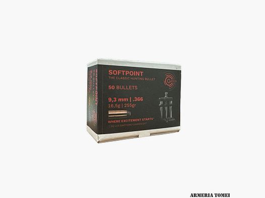 WIEDERAUFLADUNGSGESCHOSSE – GECO – SOFTPOINT 9,3mm | .366 16,5g | 255gr (50Stück)