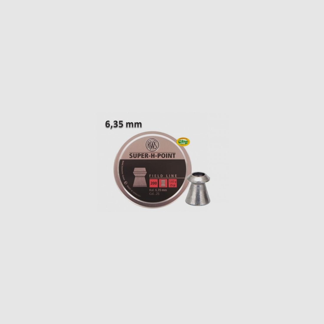 RWS Geschosse SUPER-H-POINT Kal.6,35mm 1,62gr
