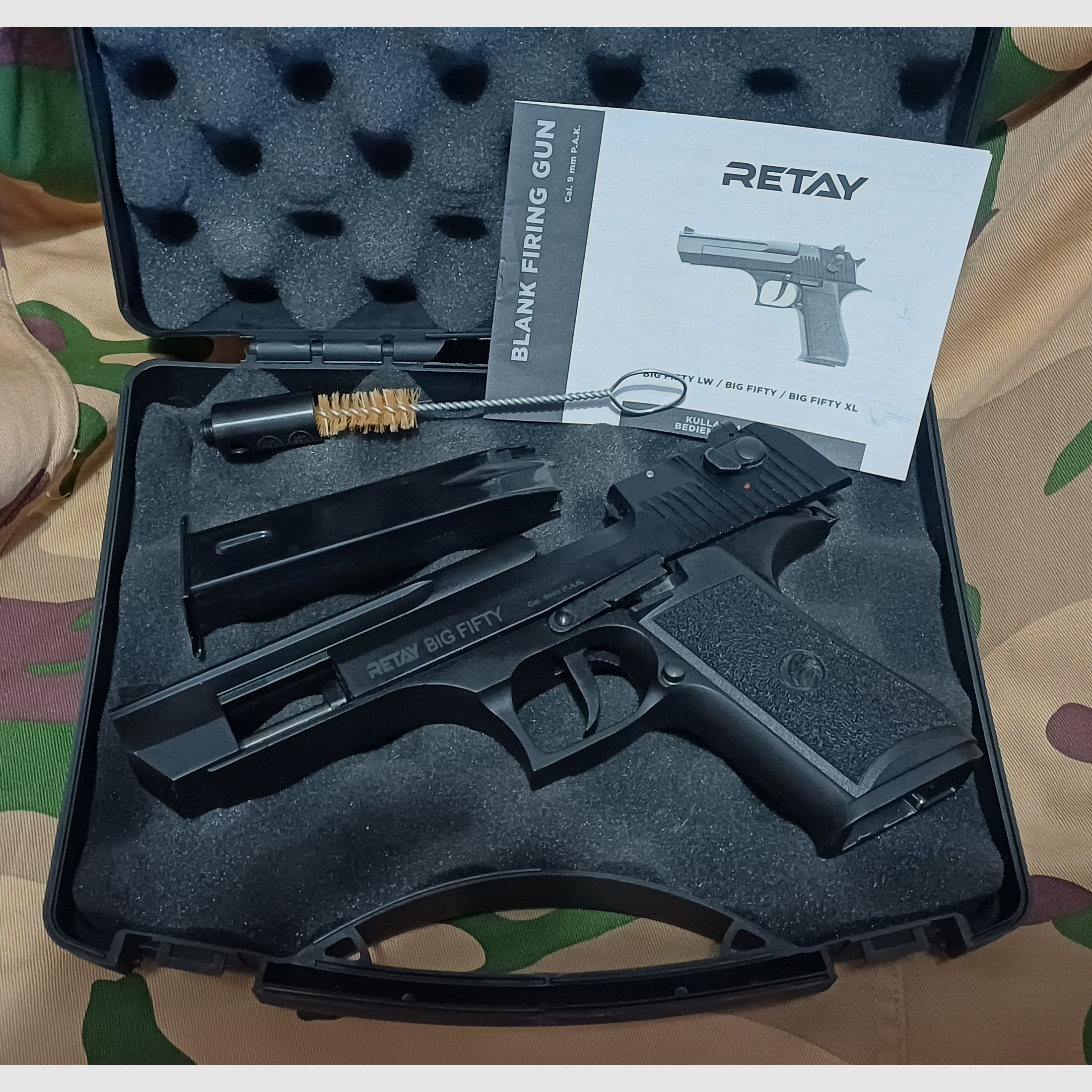 Blank firing pistol RETAY Big Fifty PTB 1074 black