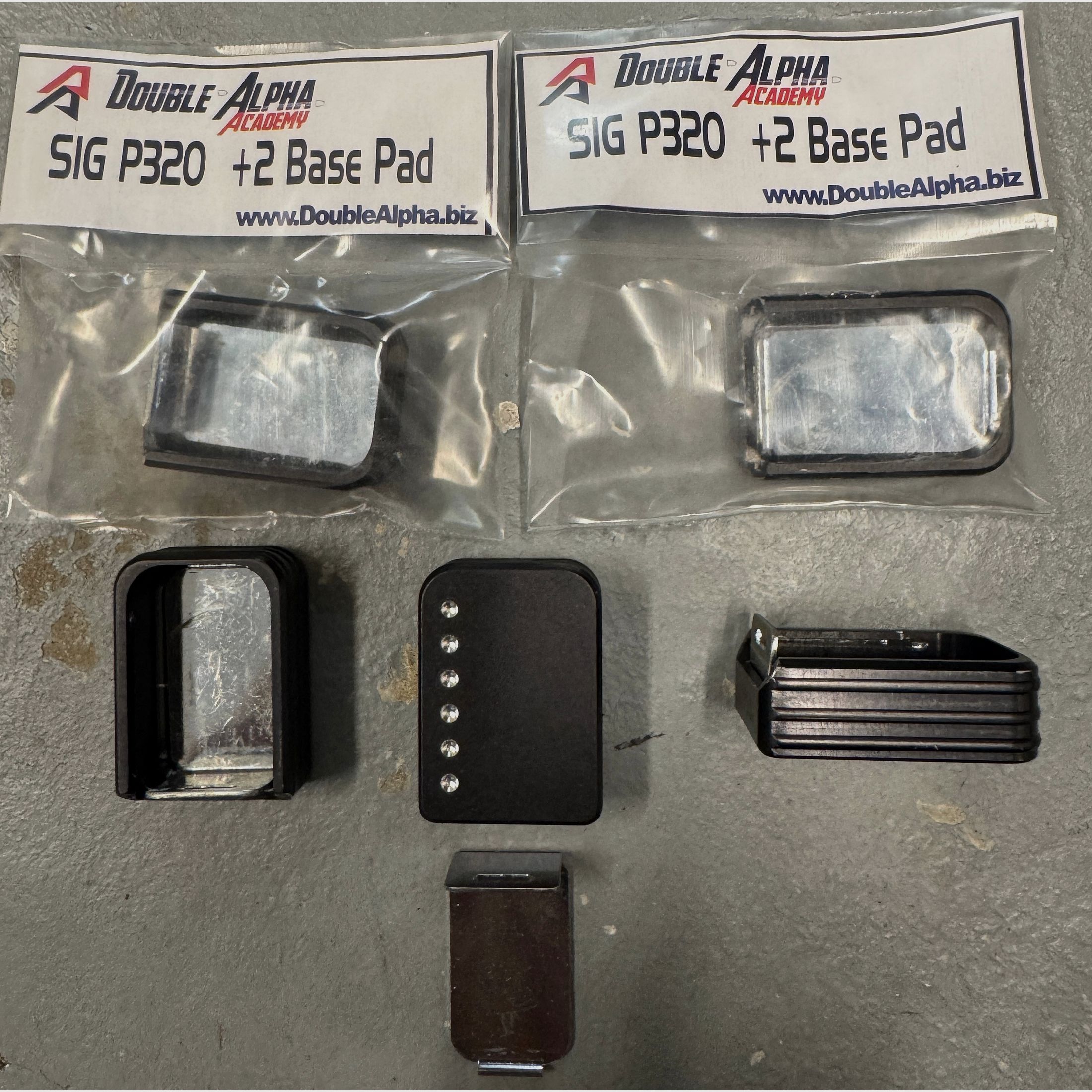 Zubehör SIG P250/ 320: 5x +2 Magazinböden Double Alpha Academy (DAA)