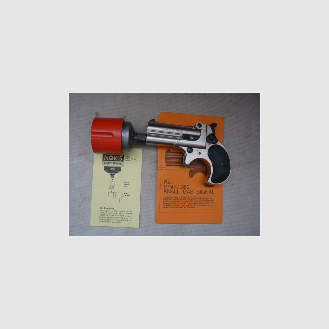 Derringer NORIS Twinny verchroomd met geschroefd loop PTB276