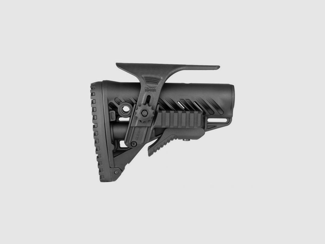FAB Defense Schaft für AR15 mit verstellbarem Wangenstück schwarz, Bild 1 von 3