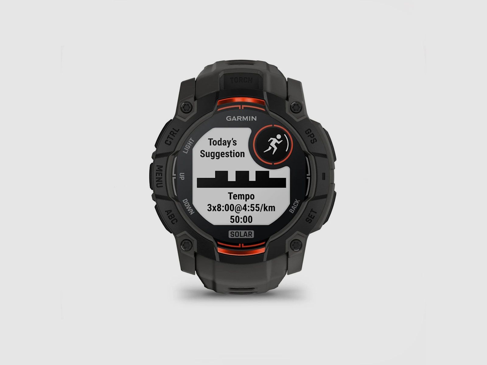 UHR – GARMIN – INSTINCT® 3 | 50MM | SOLAR | Schwarz mit Charcoal Silikonarmband, Bild 17 von 19