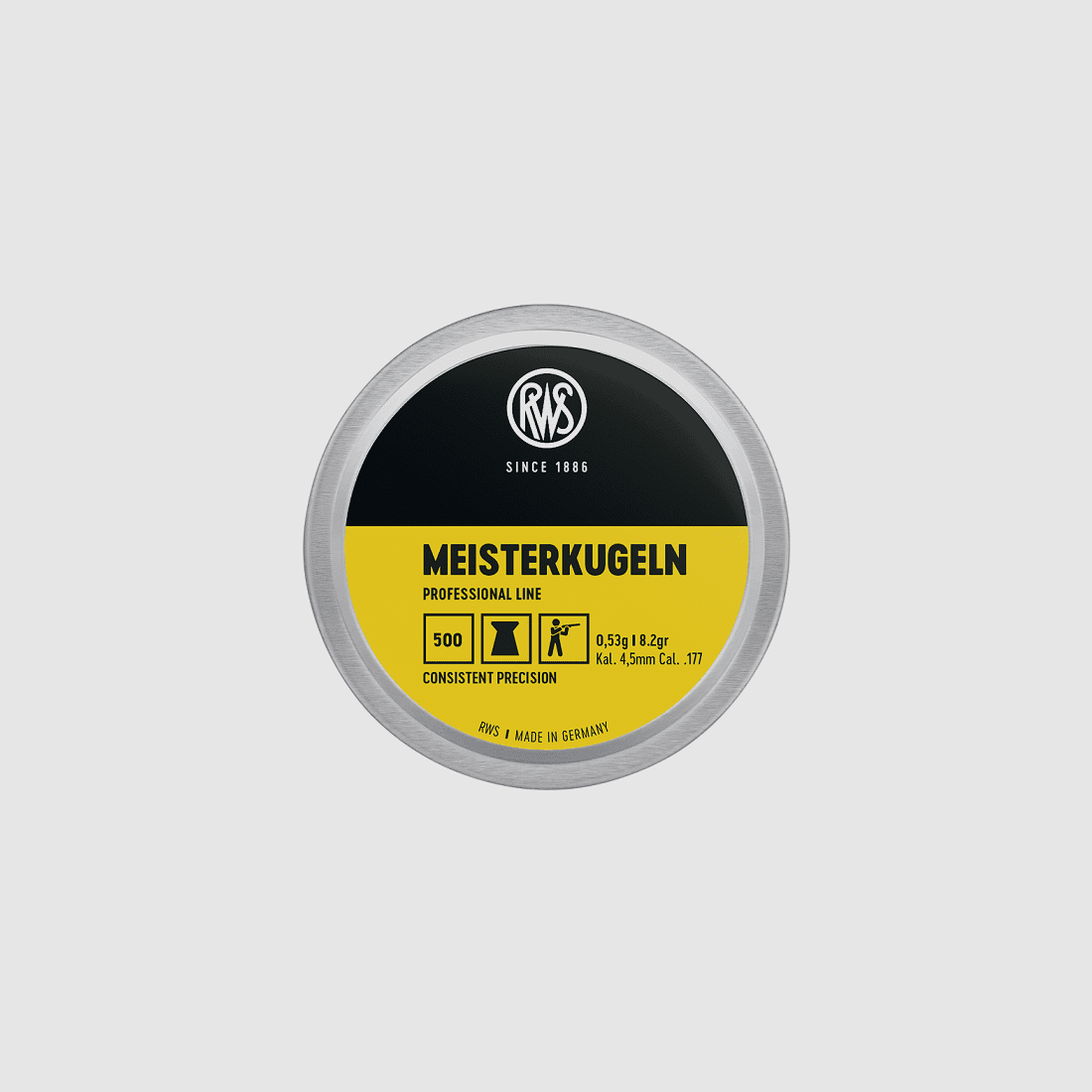 RWS Professional Line Meister Diabolo 4,5 mm Ø4,49 mm 0,53 g 500er