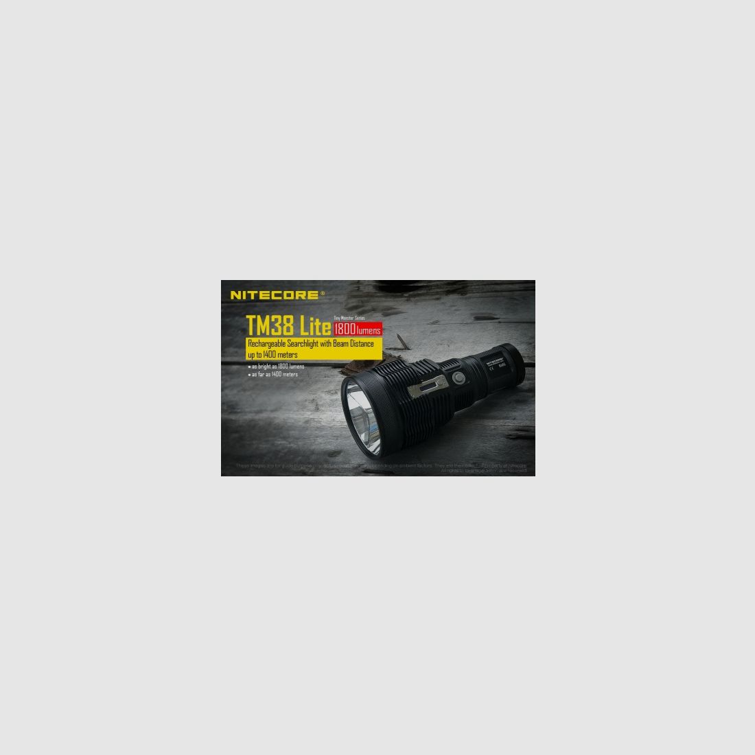 Lampe torche Nitecore TM38 LITE Tiny Monster 38 1800L, image 6 sur 25