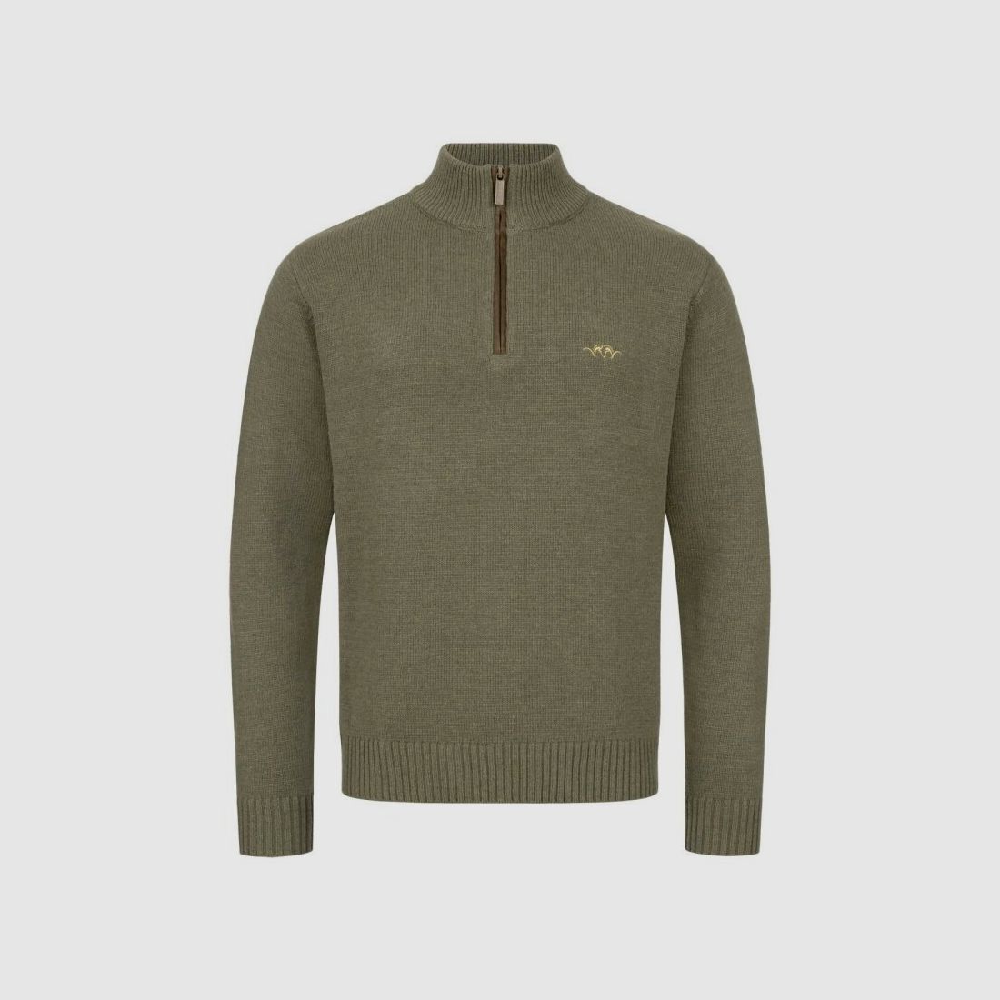 Blaser Herren Woll HZ Sweater dunkeloliv XXL