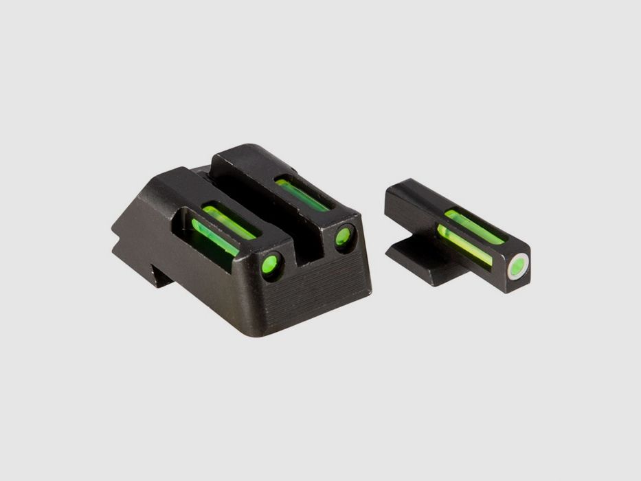 HIVIZ 1911 KIMBER FIXED (GEEN MICRO) LIGHTWAVE H3 TRITIUM RICHTSET, afbeelding 1 van 3
