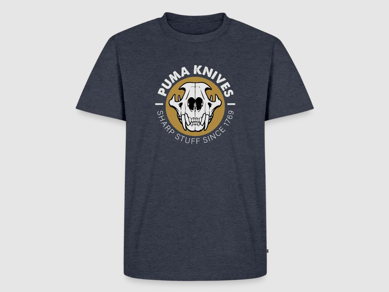 PUMA Men’s Premium T-Shirt "Skull Frontal Sharp Stuff" White