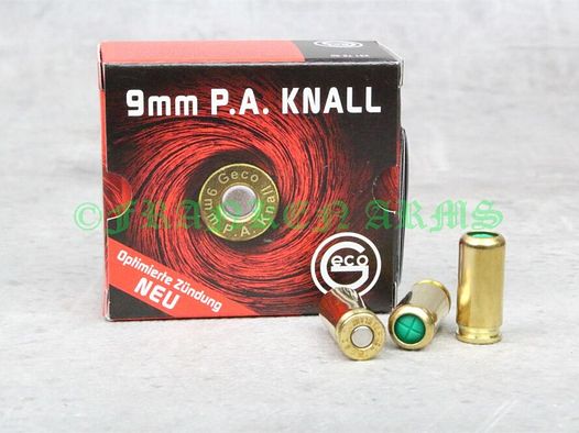 Geco	 9mm P.A. Knall 25 Stück