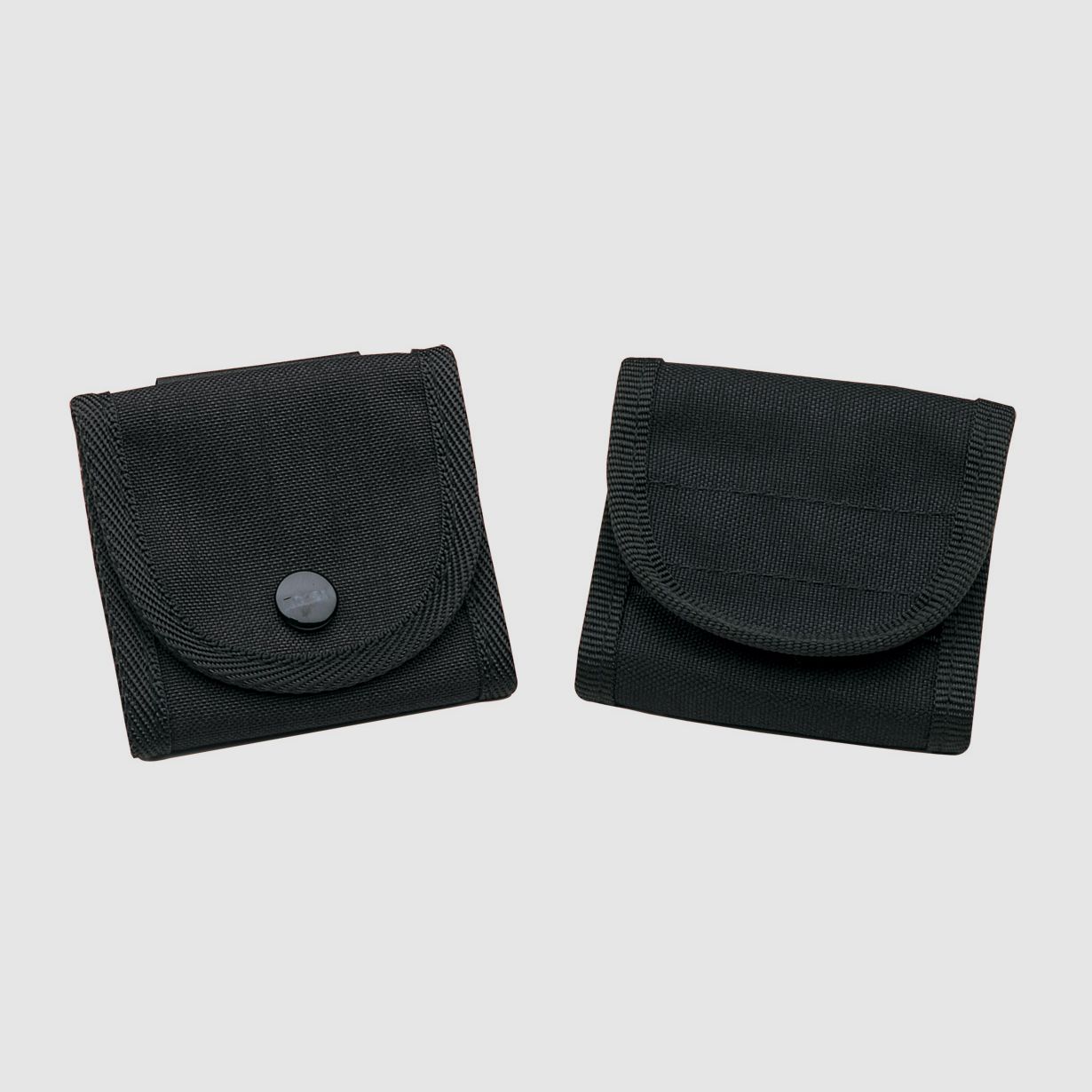 AKAH glove case for rubber gloves, black with snap button