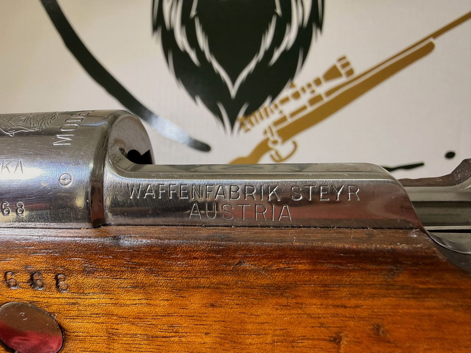 Steyr Mannlicher Modelo 1912 – Kal. 7x57 – Top Sammlerzustand mit Wappen, Bild 10 von 19