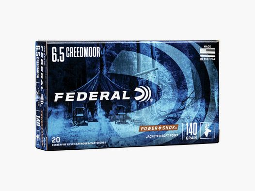 Federal Kugelpatrone 6.5Creedmoor, 140gr, Power- Shok SP VE20