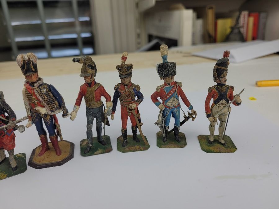 Lot de 8 figurines plomb – Officiers de la Garde, Grenadier, Turco, Dragon, Chasseur … Très belle qualité, image 3 sur 7