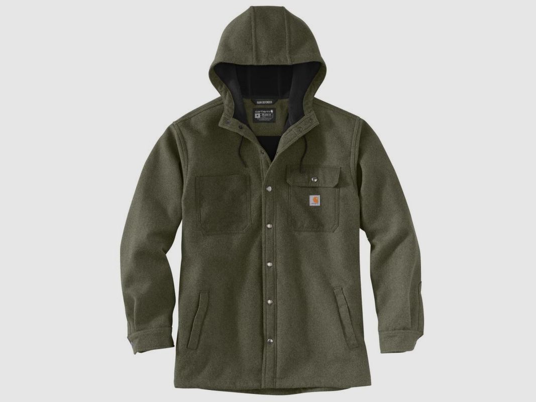 Carhartt Herren Kapuzen-Shirtjacke Wind & Rain Bonded