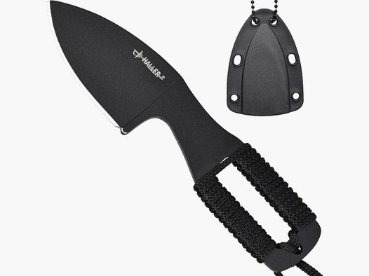 small neck knife cord grip hanging knife with chain - legally carry
