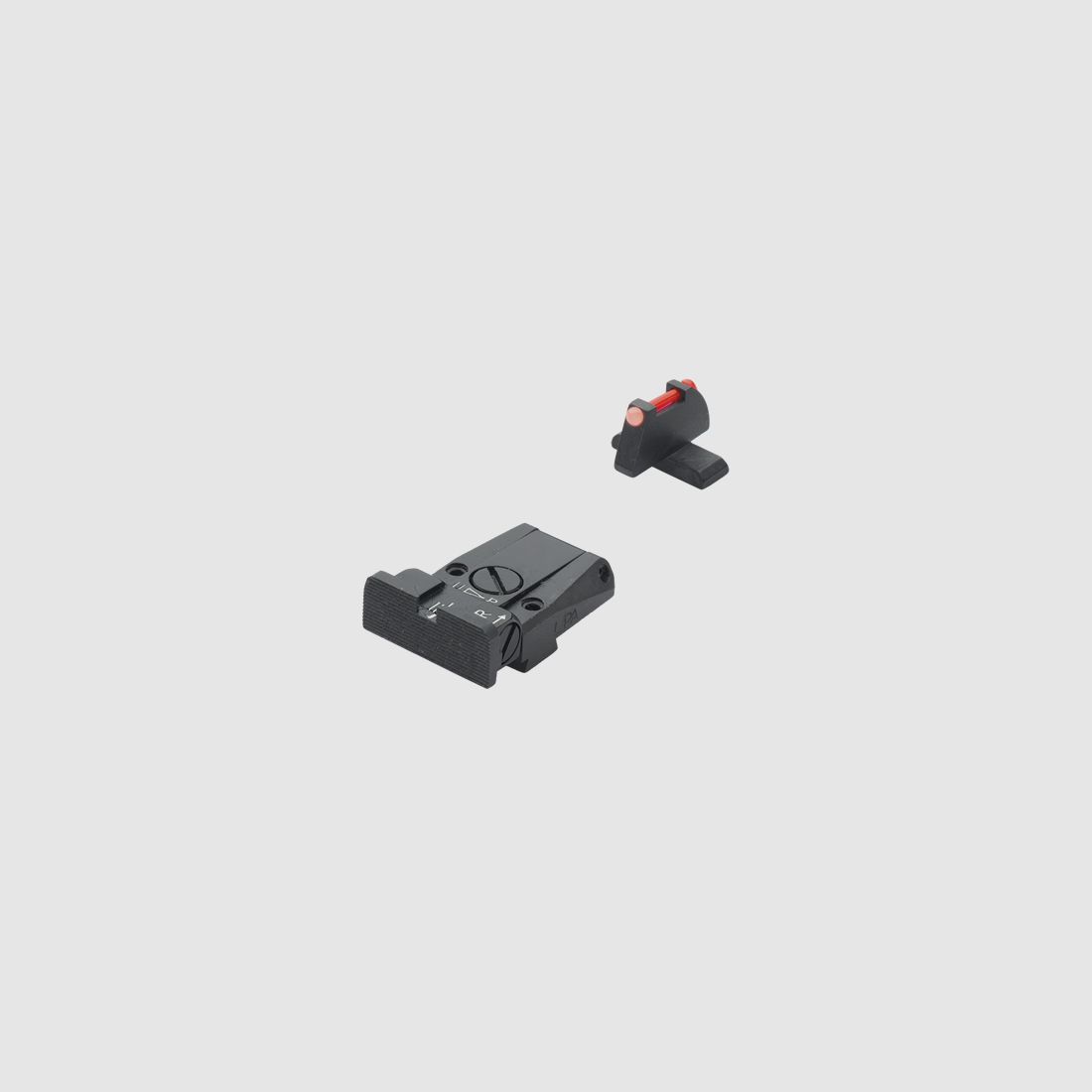 Set di mira SPR nero/fibra rossa SIG+Springfield