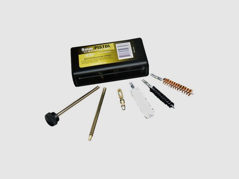 Juego de limpieza para pistolas UTG calibre 9mm, .38, .357