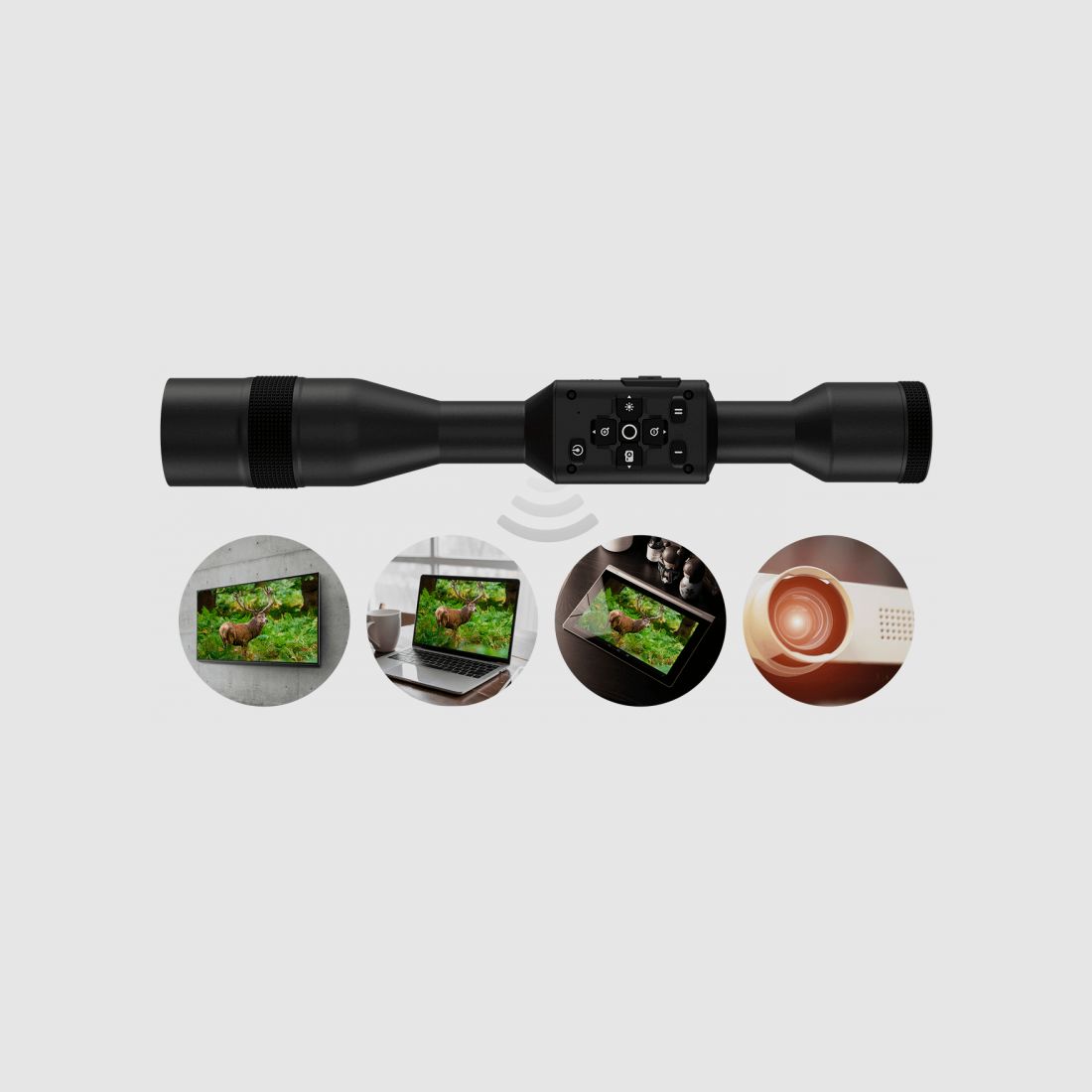 VISOR ATN DIURNO / NOCTURNO X-SGHR 5 LRF ULTRA HD 4K+ SAMRT 5-25X, imagen 3 de 3