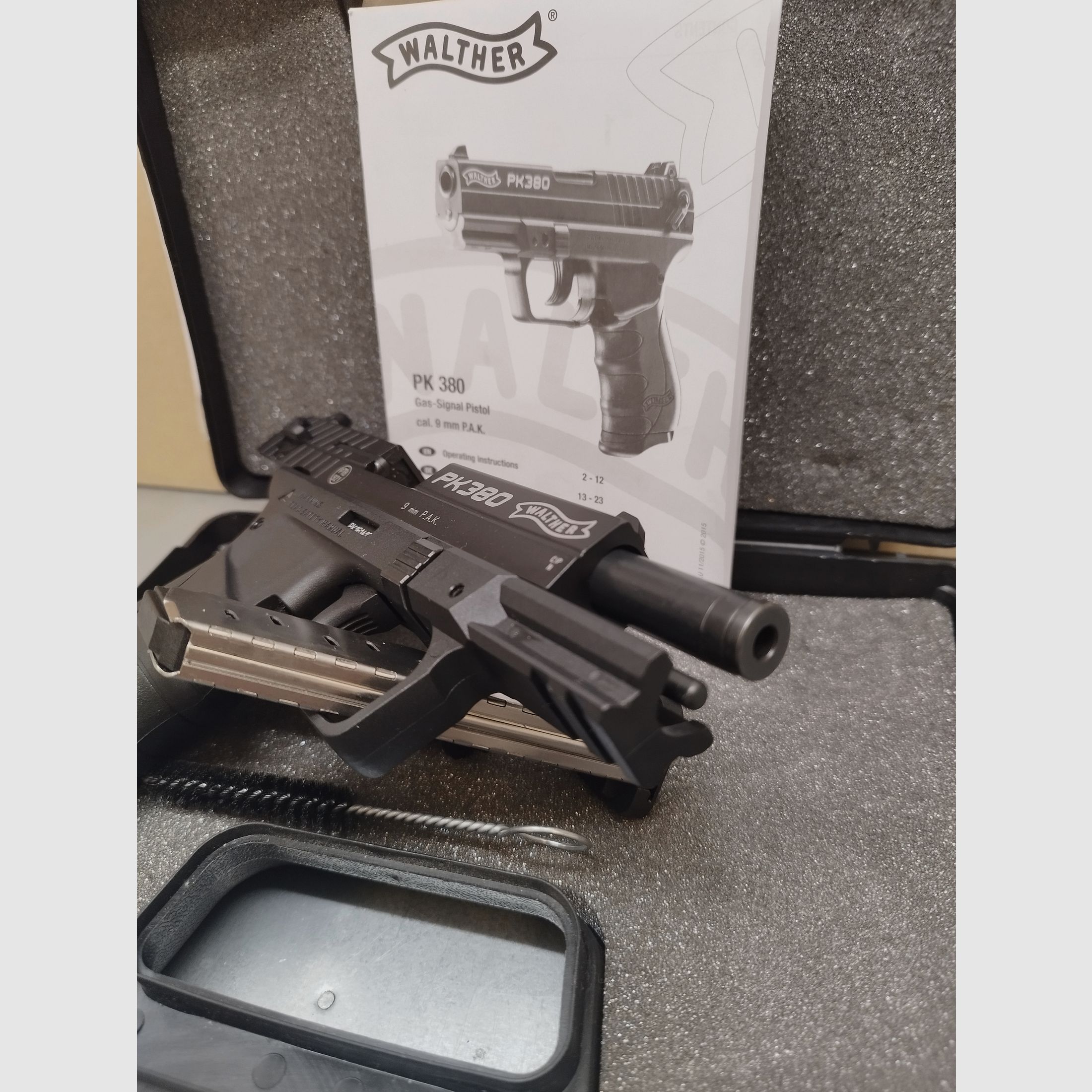 Walther PK380 SSW 9mm PAK + magazino di riserva !!Arma nuova!!