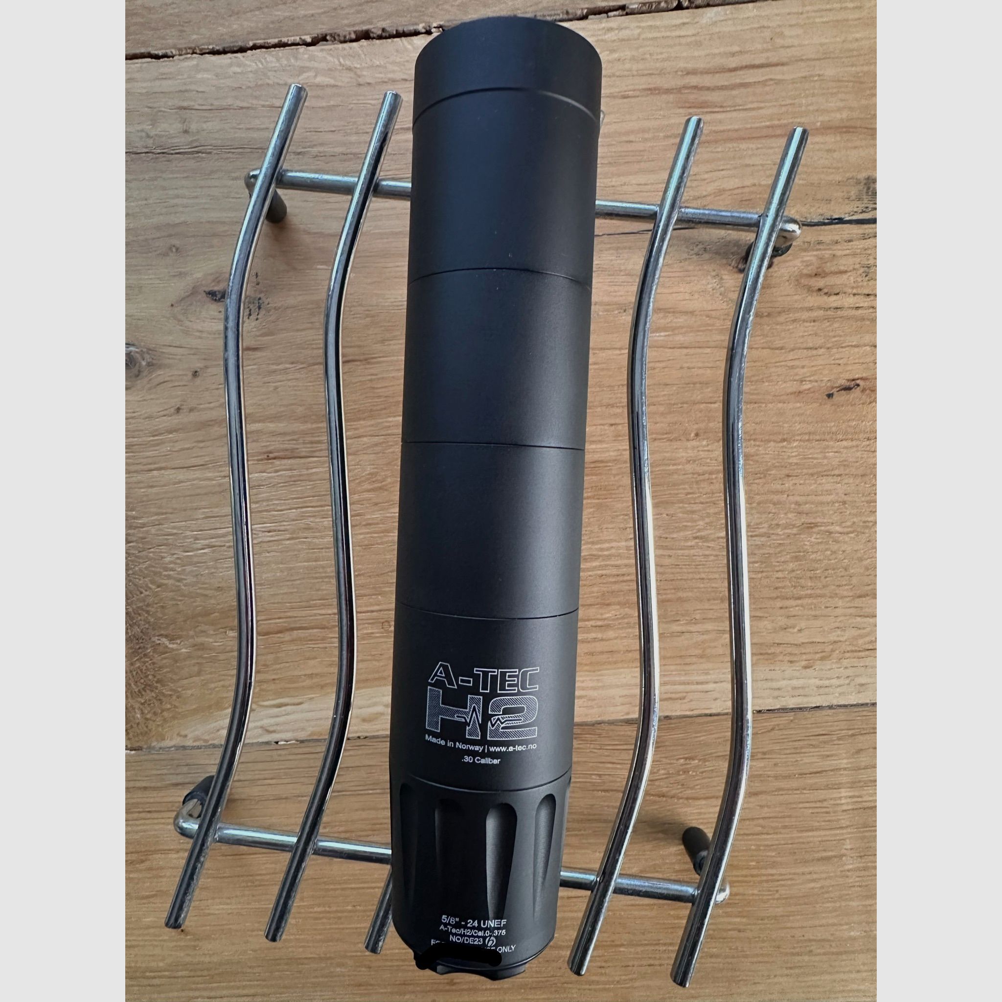 A-TEC H2 silenziatore – Cal. .30 (ad es. .308, .30-06, .300 Win Mag) – Filettatura 5/8x24 – Ottime condizioni!