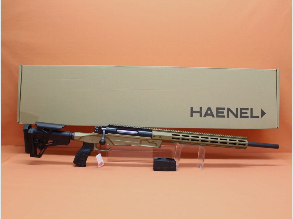 HAENEL Rep.Büchse .308Win Haenel LR/ ONE 60cm Lauf/ Mündungsgewinde M15x1/ eintellbarer Schaft/ Sandfarben