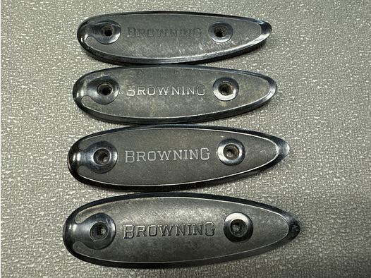 Konvolut Browning Vintage Schaftkappen ( 4 Stück )