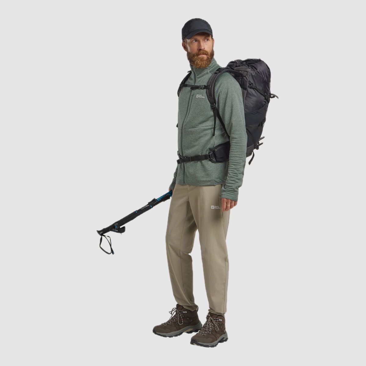 JACK WOLFSKIN Taiga Fz M Slate Groen