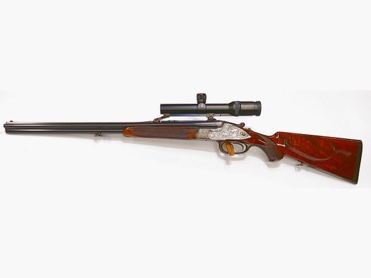 Ziegenhahn lusso lunghe piastre laterali 8x57JRS, 16/70 doppietta