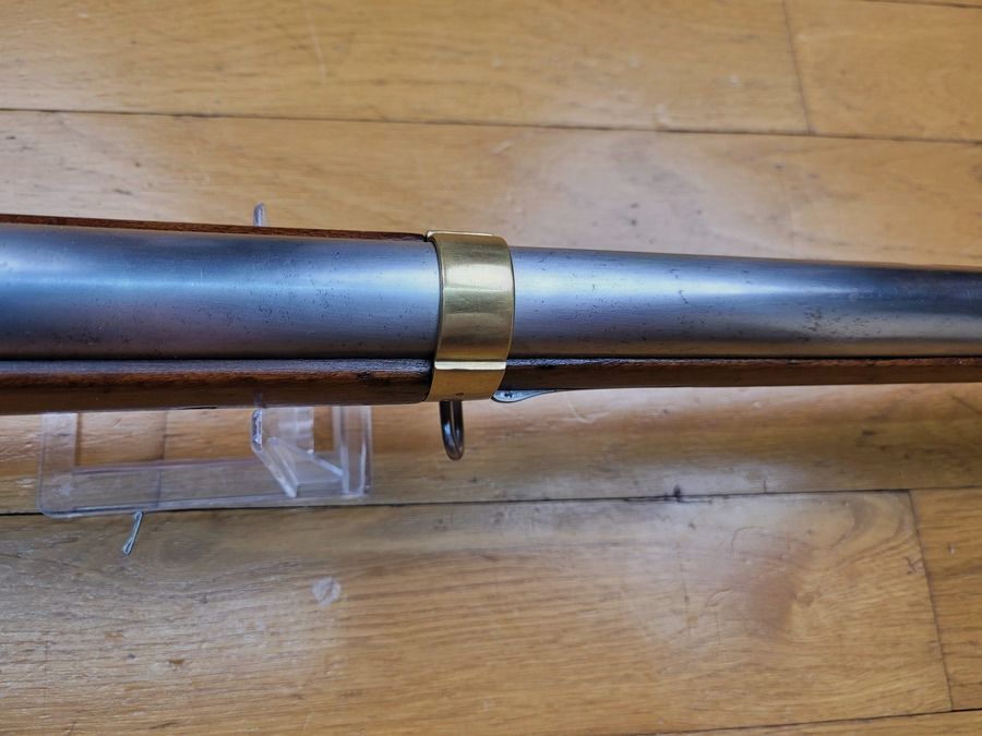 Très beau mousqueton de Gendarmerie modèle 1842 (et pas T ou Tbis) – Rare état originel en modèle 1842 – Manufacture Royale de Tulle 1846 – Homogène – Macaron – TBE+, image 19 sur 30