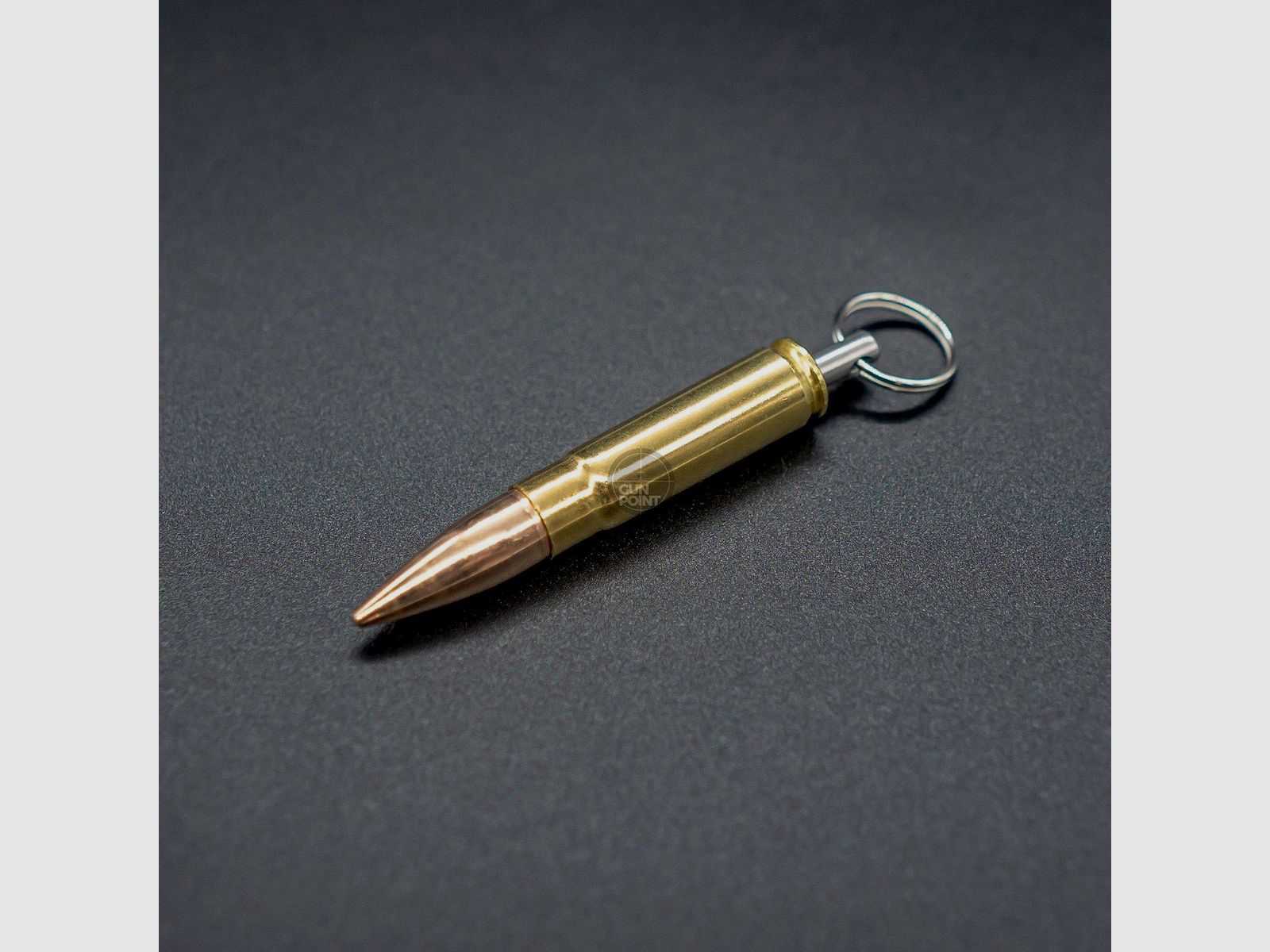 BULLET KEYCHAIN .300 ACC Blackout Full Metal Jacket Copper