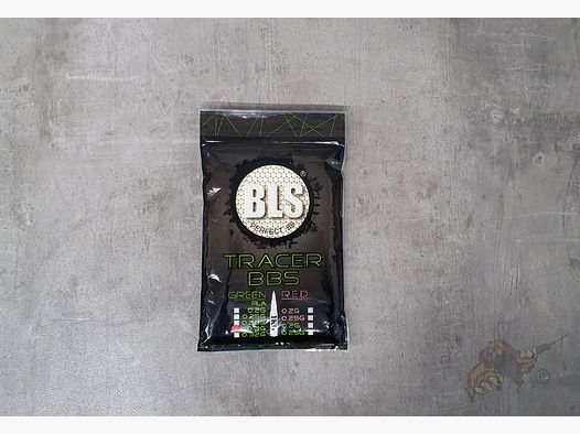 BLS Airsoft Bio Tracer BB`s 0.30g "Glow in the Dark" (3300 Stück) - Leuchtspur Grün
