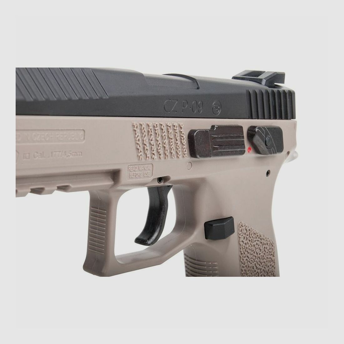CZ 75 P-09 Duty Bicolor 4,5mm Arma ad aria Co2 BlowBack, immagine 5 di 8