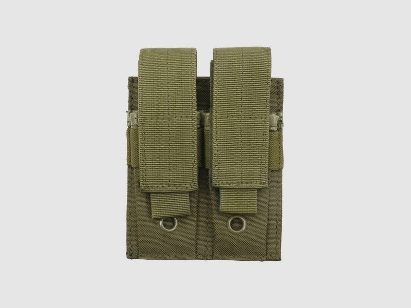 Double pouch for pistol magazines - olive[8FIELDS]