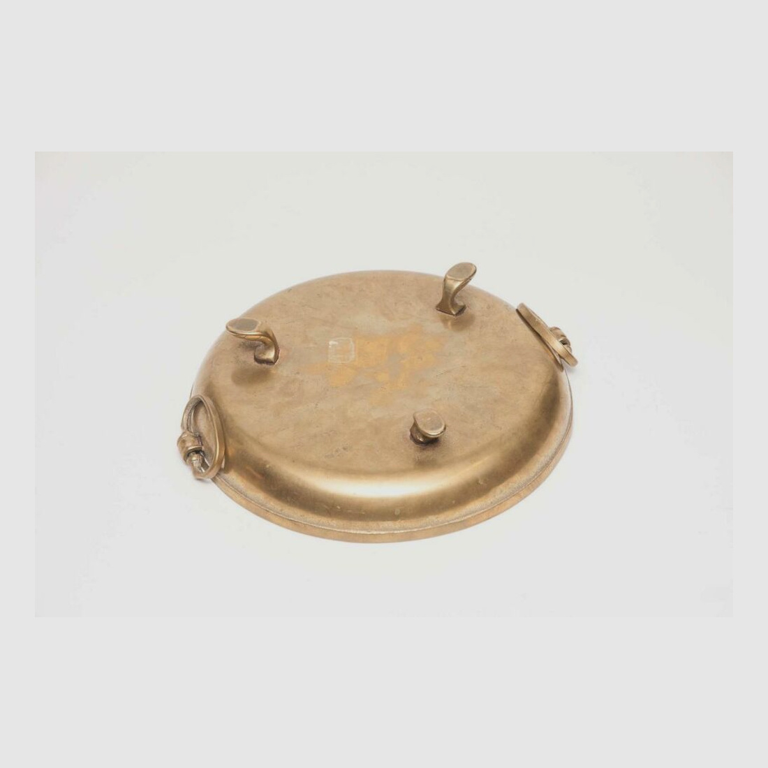 schwere Messingschüssel Antik Jagd Deko