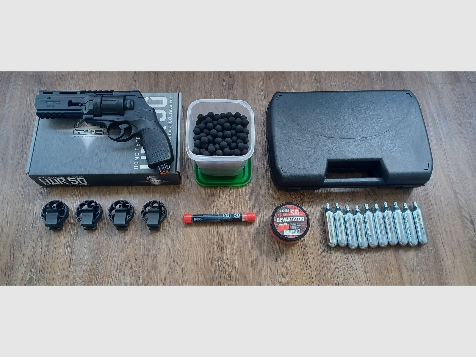 HDR 50 Set / cal. 50 / CO2 / Revolver / OVP / Magazine / Munition