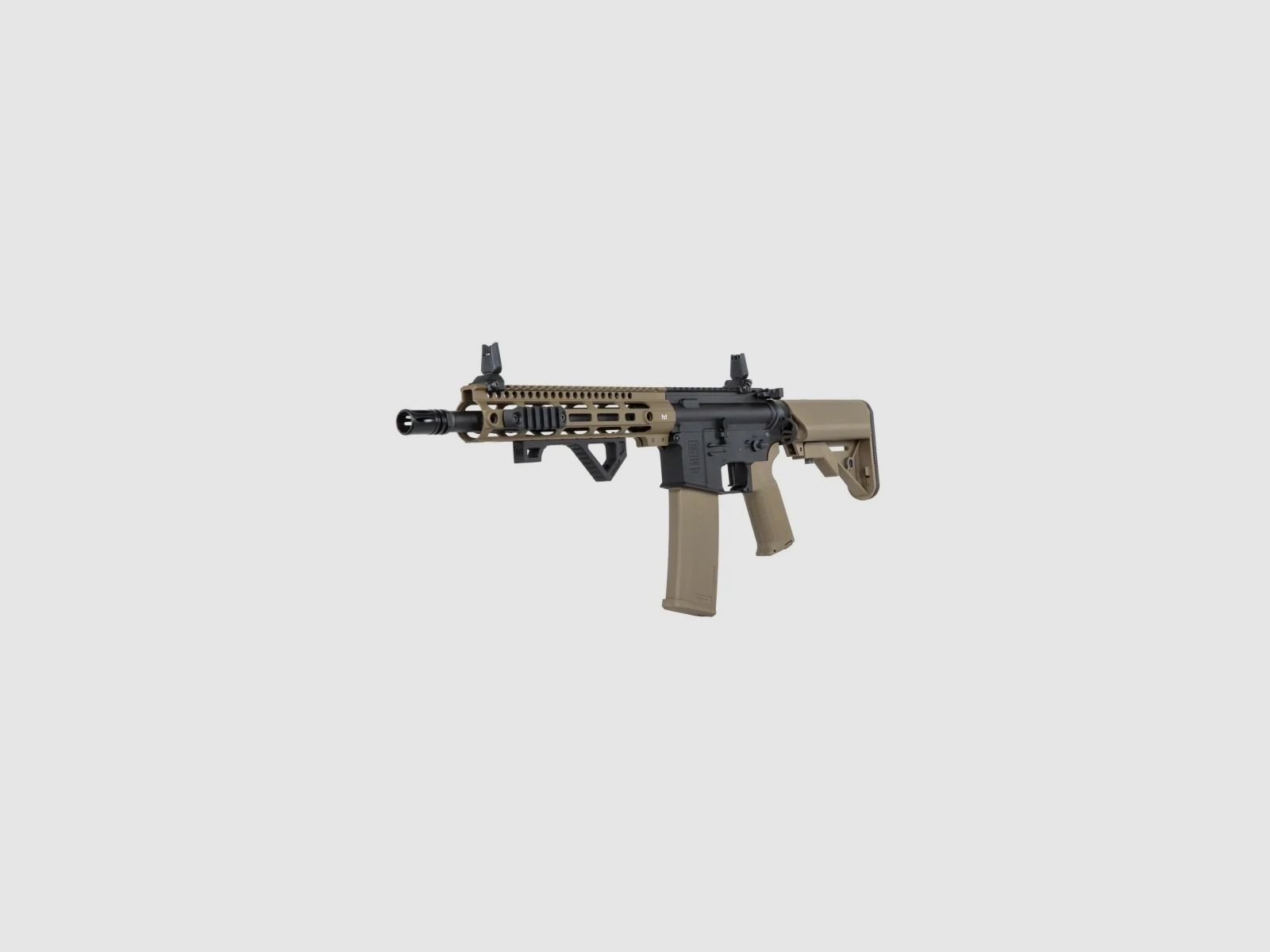 SA M4 Carbine M-LOK (SA-P20 PRIME™ Aster II ETU BLDC™) Rifle Airsoft Libre a partir de 18 - Negro/Tan -F-