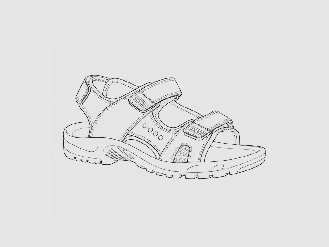 Sandales Homme Marron à Scratchs en Synthétique - Confort et Pratique, image 3 sur 8
