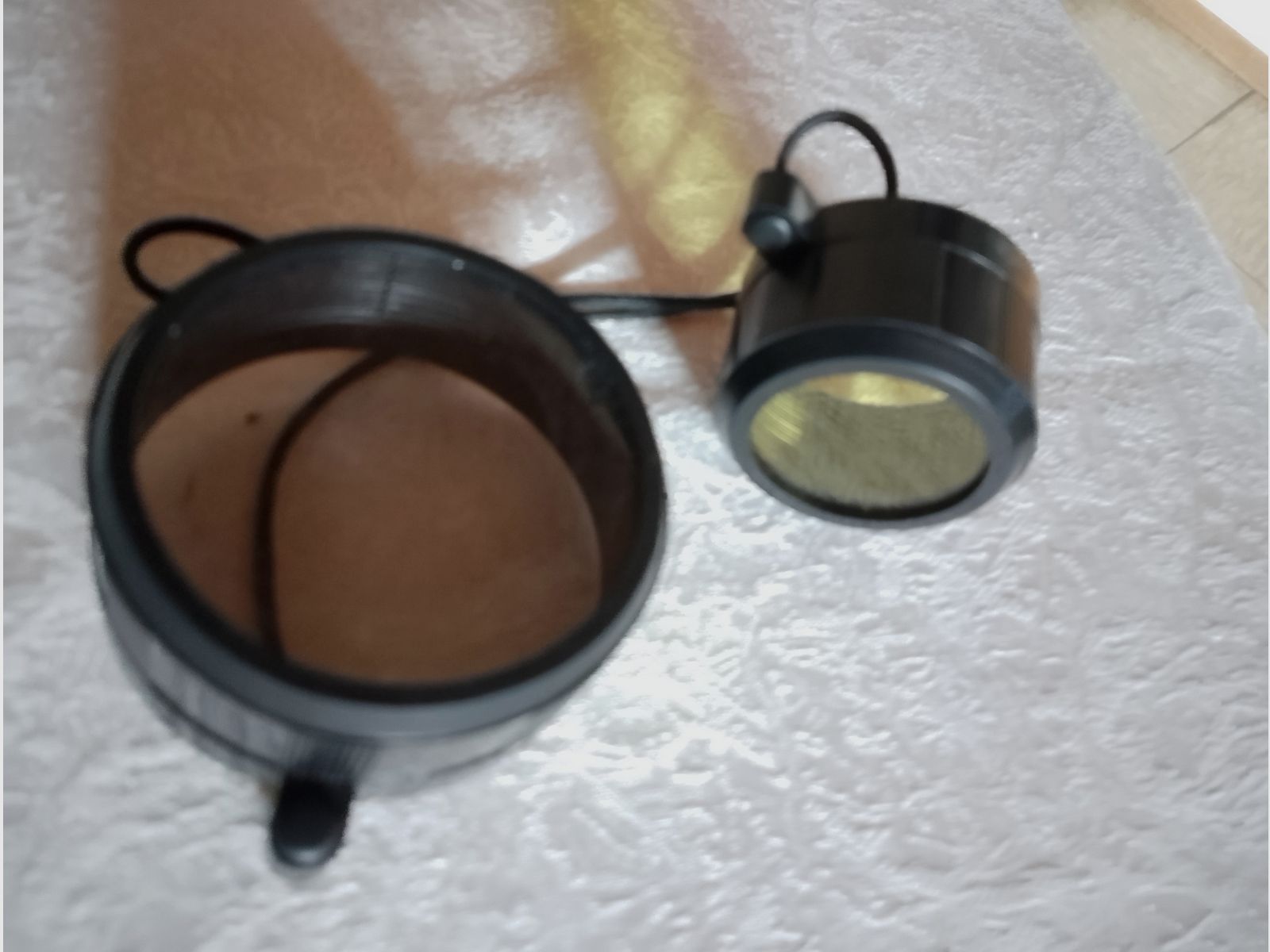 Schutzkappen gelb klar Zielfernrohr Gummiband Kappen Fernglas Fernrohr Staubschutzkappen Okular Schutz Klarsicht
