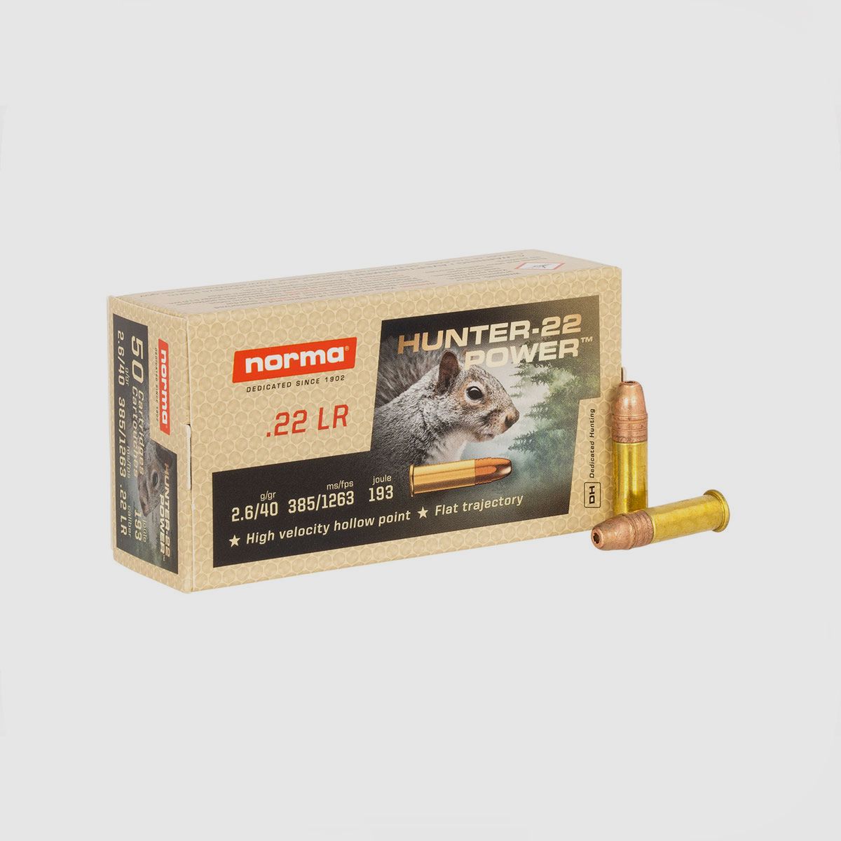 MUNITION – NORMA – HUNTER-22 POWER .22LR