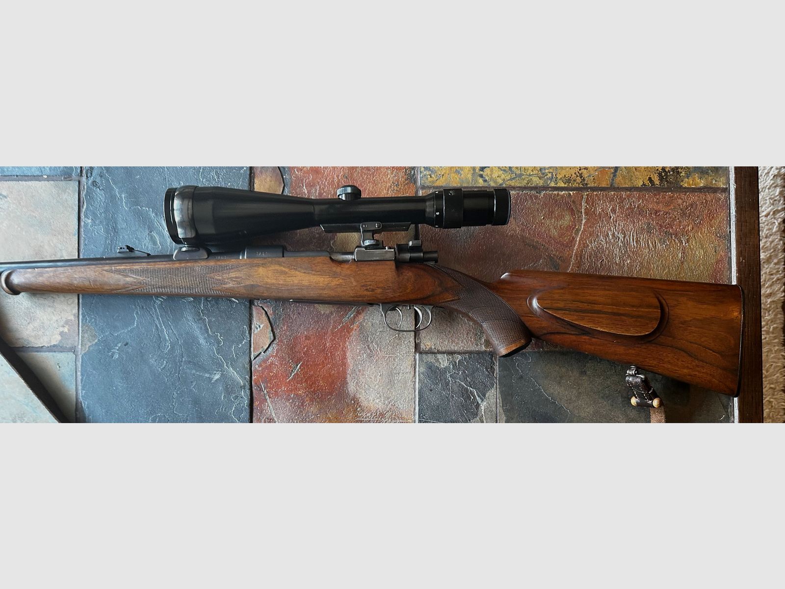 Mauser 98 rifle repetidora 8x57 IS con Jena ZF 3-12x56 – Rifle de caza clásico