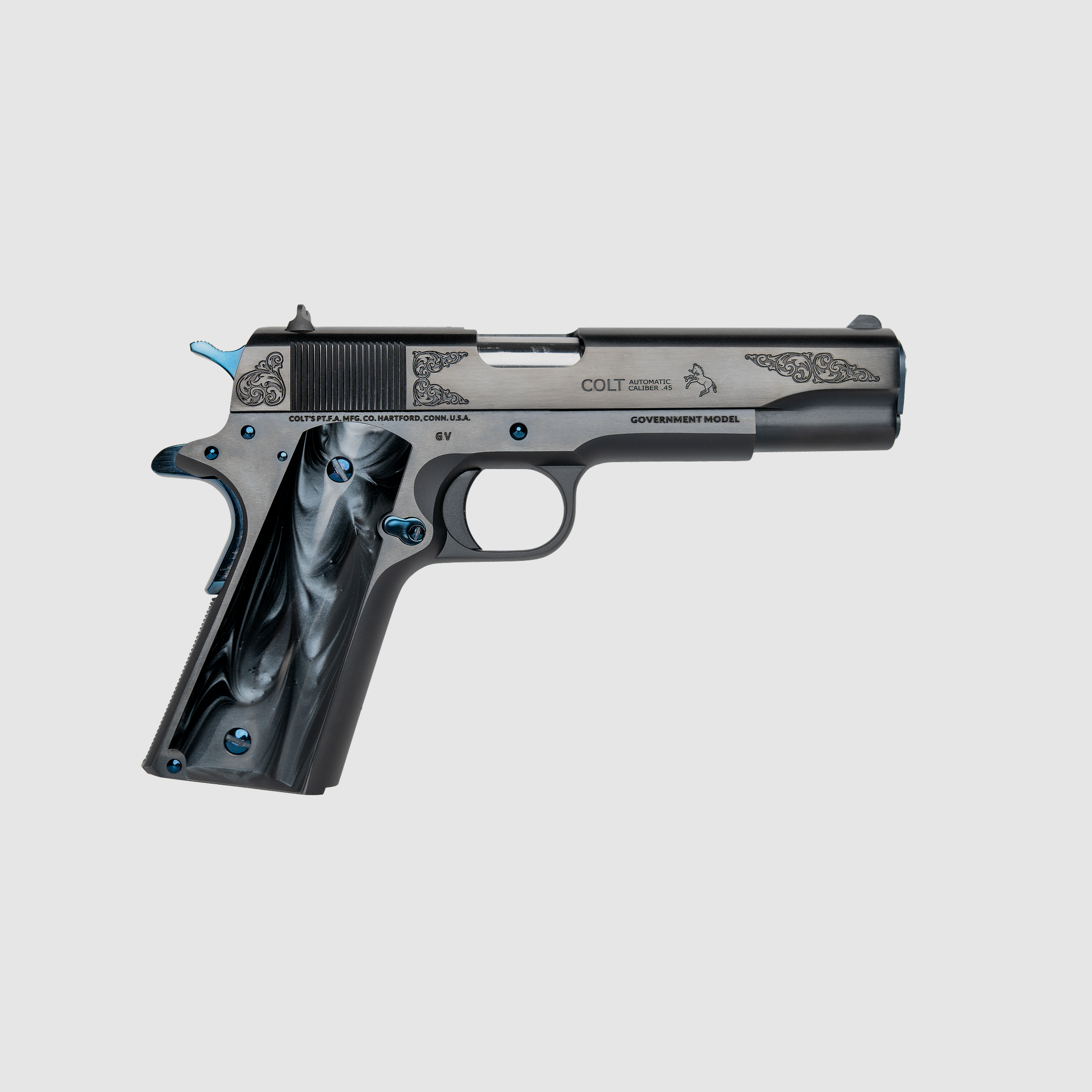 Colt Pistool 1911 Midnight Classic Kal.45 ACP, afbeelding 1 van 3