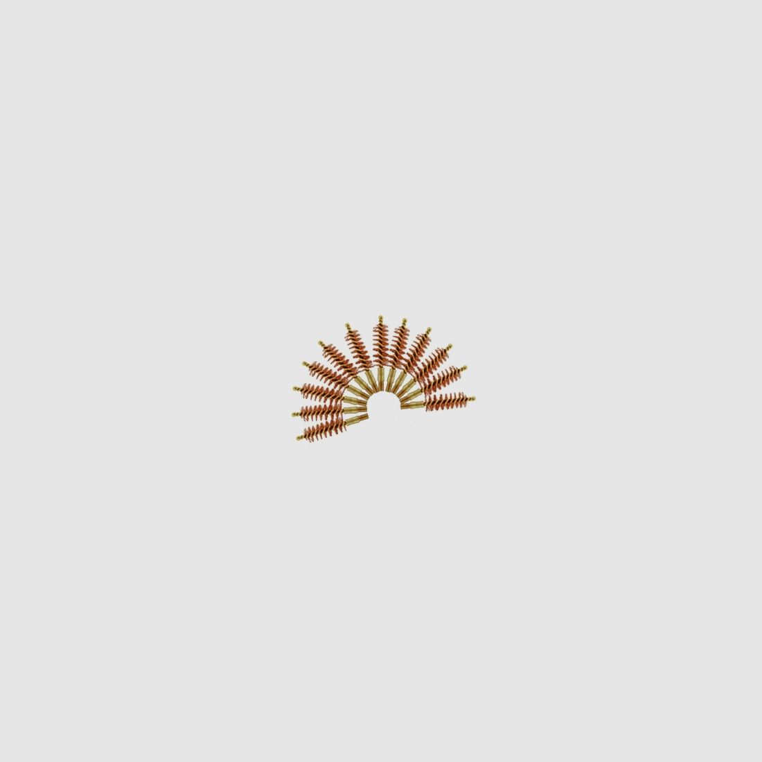 12 spazzole di pulizia in bronzo .44 pistola