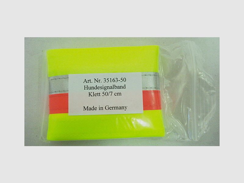 Banda de señal para perros de 50 cm - Cierre de velcro, ancho: 7 cm