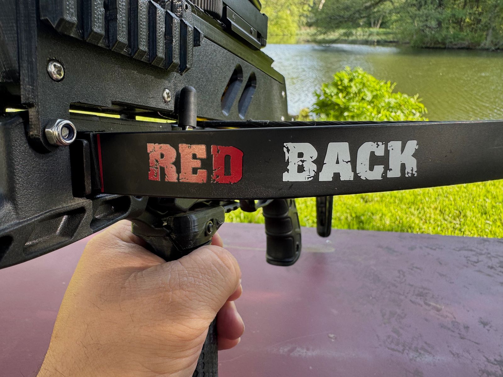 Repetierarmbrust mit 6 Schuß Magazin 80lbs, Man Kung Alligator 2, Redback