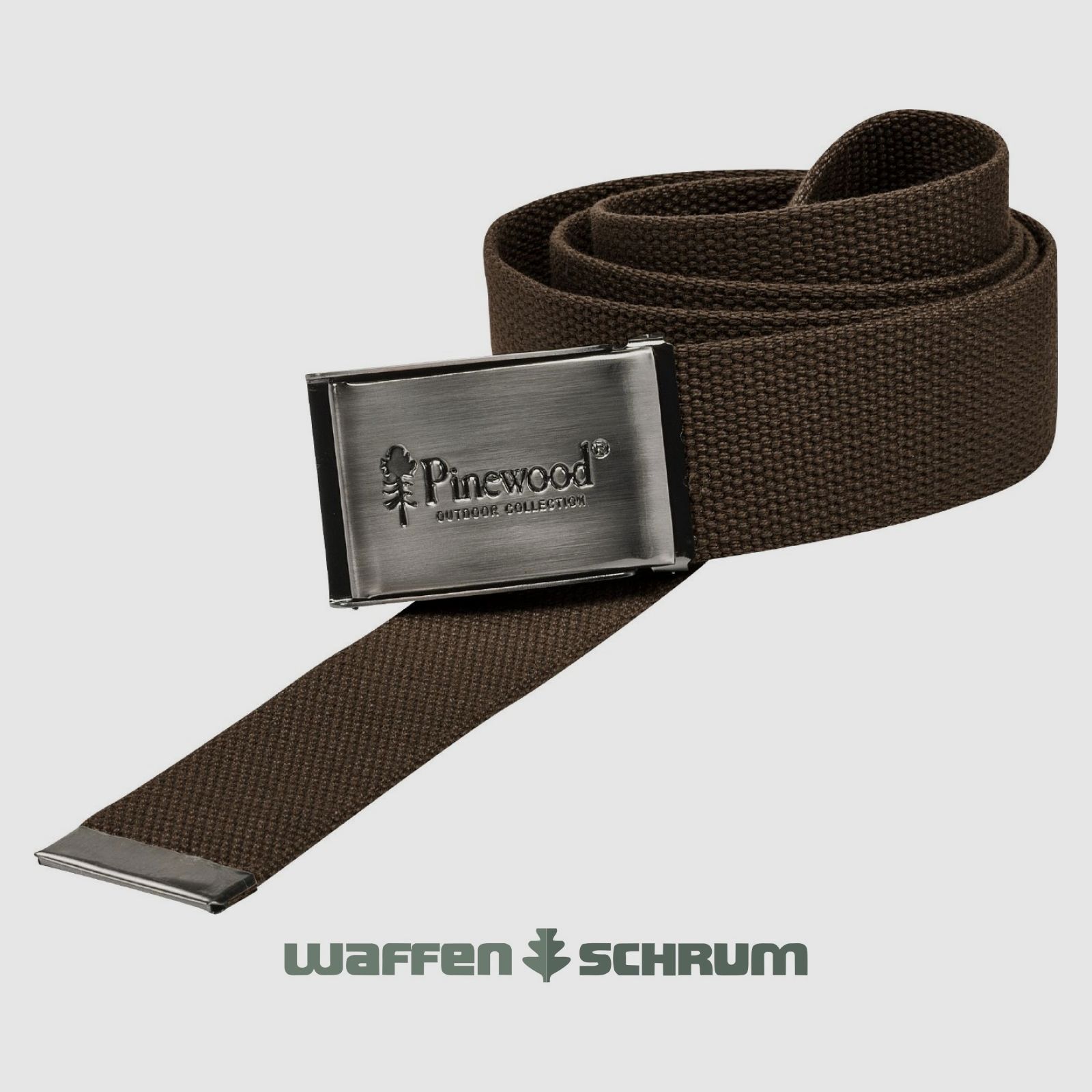 Cintura in tela marrone Pinewood