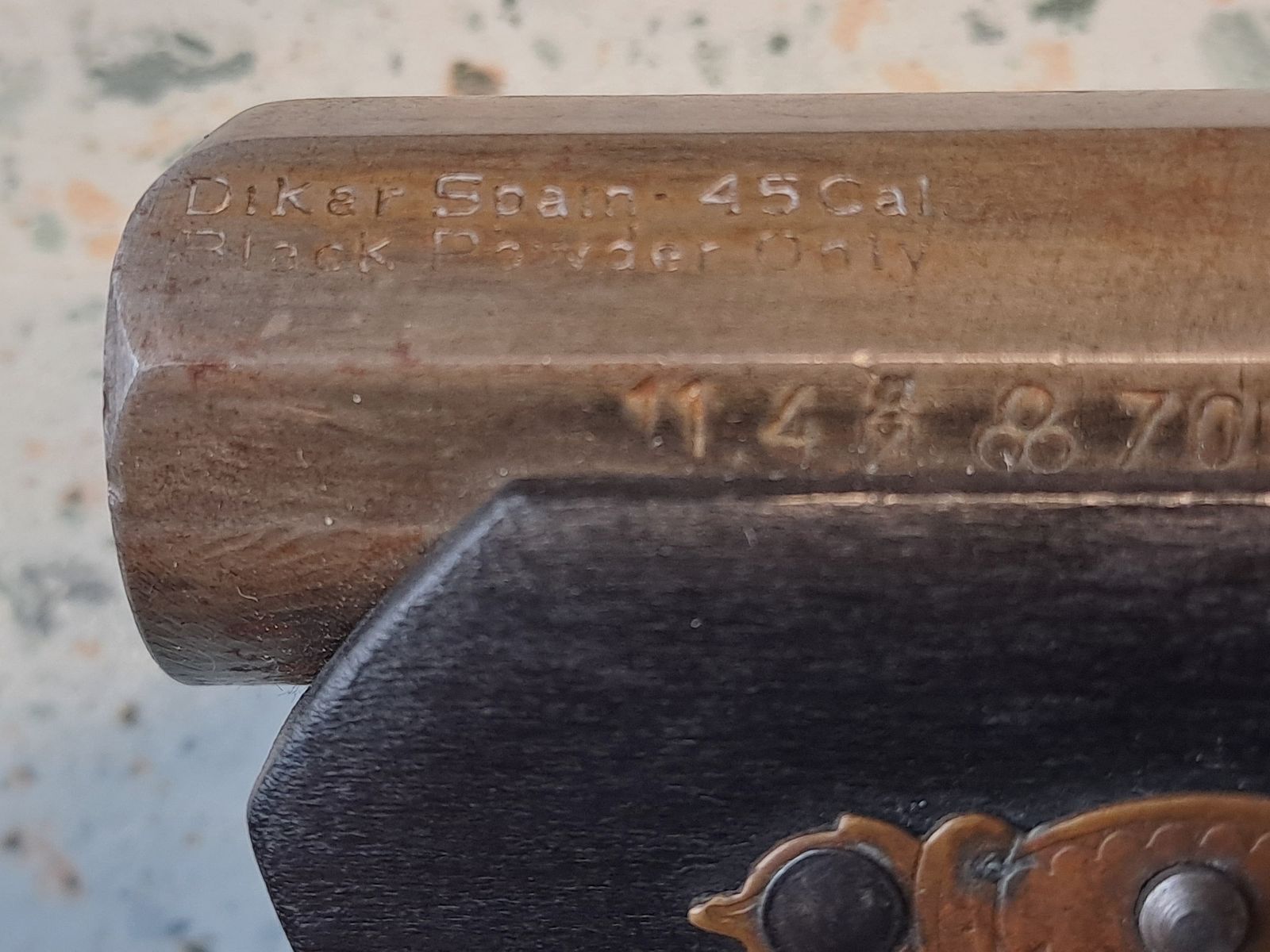 Philadelphia Derringer Dikar .45 including original proof certificate